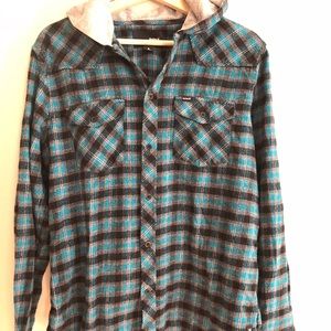 Men’s Hurley Flannel Hoodie